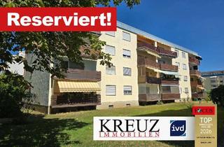 Wohnung kaufen in 64569 Nauheim, Gepflegte 3 Zimmerwohnung mit Südbalkon und Garage
