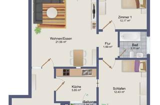 Wohnung kaufen in 70771 Leinfelden-Echterdingen, "Leerstehende 3-Zi.-ETW in zentrumsnaher Lage von Echterdingen"