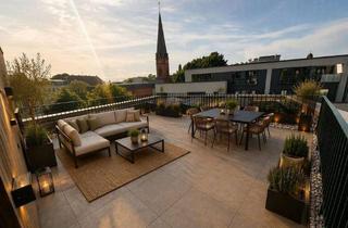 Wohnung kaufen in Bogenallee, 20144 Harvestehude, Neubau mit Aufzug: Traumhafte Endetage mit Balkon und 32 m² Dachgarten (courtagefrei!)