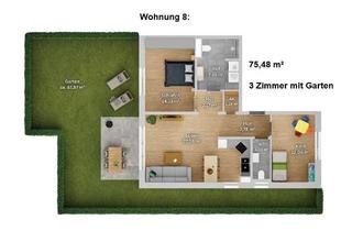 Wohnung kaufen in Goldfeldweg, 85445 Oberding, AfA 5+5 % // 3 Zimmer + Privat-Garten // KfW40 QNG+ // / Barrierefrei