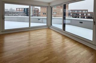 Penthouse kaufen in In Der Au 23, 60489 Rödelheim, 130 m² Penthouse mit 70 m² Dachterrasse & Eck-Glasfront – bezugsfertig in Frankfurt