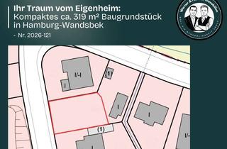 Grundstück zu kaufen in 22047 Wandsbek, Ihr Traum vom Eigenheim: Kompaktes ca. 319 m² Baugrundstück in Hamburg-Wandsbek