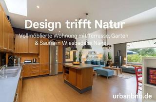 Immobilie mieten in Daimlerstraße, 65232 Taunusstein, Möblierte Wohnung auf Zeit bei Wiesbaden – ruhig wohnen in Taunusstein mit Garten & Sauna