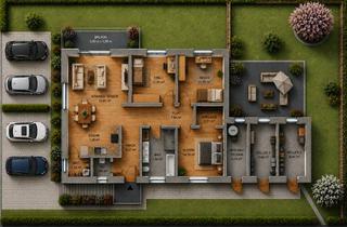 Wohnung kaufen in Habichtsweg, 36341 Lauterbach, Exklusive 4-Zimmer-Neubauwohnung mit Balkon, Gartenterrasse, großem Dachboden und separatem Eingang