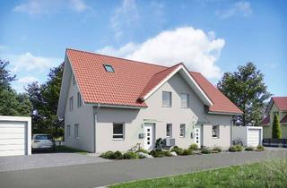 Haus kaufen in 86946 Vilgertshofen, Das EG ist schon fertig! Große ungewöhnliche DHH mit 6 Zimmern auf schönem Grundstück! Mit Ziegeln!
