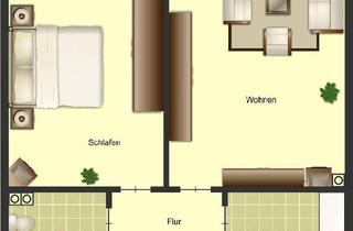 Wohnung mieten in Molzhausweg, 40724 Hilden, 2-Zimmer-Wohnung in Hilden Nord mit Garten
