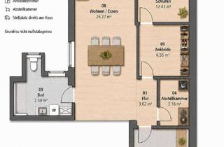 Wohnung mieten in 41366 Schwalmtal, Erstbezug nach Kernsanierung – hochwertige 2-Zimmer-Erdgeschosswohnung in Schwalmtal-Dilkrath