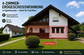 Wohnung mieten in Gommertweg 14, 72227 Egenhausen, Familienfreundliche 4-Zimmer-Erdgeschoss Wohnung in 72227