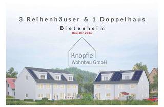 Haus kaufen in Zeughausweg 11, 89165 Dietenheim, **NEUBAU KfW 55 ** Ein Doppelhaus und drei Reihenhäuser