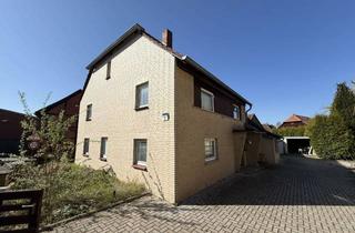 Einfamilienhaus kaufen in Kirchweg, 38387 Söllingen, +++ Einfamilienhaus (stark sanierungsbedürftig) mit Anbau, Terrasse und Doppelgarage +++