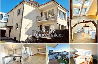Lofts mieten in 63165 Mühlheim, Direkt an den Mainwiesen: sanierte 4-Zi.-Maisonette, 110 m², 2 Tageslichtbäder, Südwest-Balkon, EBK