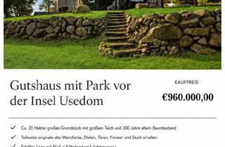 Haus kaufen in 17438 Wolgast, Wolgast - Gutshaus Haus Park vor Usedom