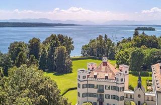 Wohnung kaufen in 82343 Pöcking, Schloss Possenhofen: Kaiserliche Beletage mit Seeblick, Dachgeschoss & Sisi-Türmen