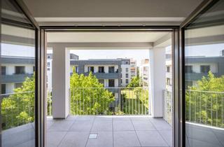 Wohnung kaufen in Stadion-Anlage, 68782 Brühl, Wohnen mit Weitblick: 3-Zimmer-Wohnung mit sonniger Dachterrasse