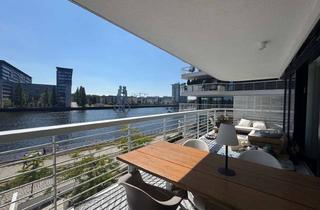 Wohnung mieten in Stralauer Allee 13, 10245 Friedrichshain, Exklusive 3-Zimmer-Wohnung mit Terrasse und einem spektakulären Spreeblick im WAVE Berlin