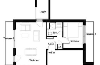 Penthouse mieten in Schönstraße 10A, 13086 Weißensee, Nachmieter für 2-Zimmer-Penthousewohnung mit 3 Balkonen in Weißensee gesucht