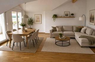 Wohnung mieten in 83620 Feldkirchen-Westerham, PROVISIONSFREI: exklusive, sonnige DG-Wohnung mit gr. Balkon und seitl.Bergblick
