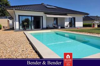Haus kaufen in 57610 Michelbach, Modernes Wohnen auf einer Ebene mit Garage, Pool & unverbaubarer Aussicht – stilvoll, hochwertig, na