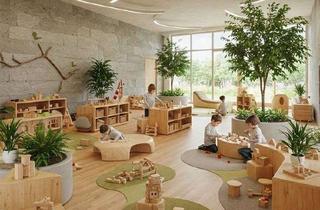 Gewerbeimmobilie kaufen in 85716 Unterschleißheim, Flexible Fläche für moderne Kita, Kinderkrippe, KinderCafé und private Betreuung im Münchner Norden
