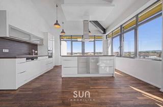 Penthouse kaufen in 64347 Griesheim, LUXUS-PENTHOUSE AM FELDRAND - 360° Panorama, Galerie & Klima