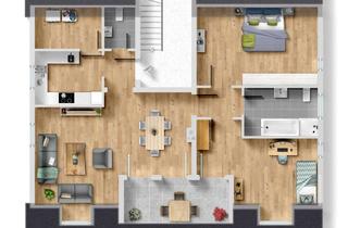 Wohnung kaufen in 95463 Bindlach, Exklusive 3,5-Zimmer-Dachgeschosswohnung mit Loggia in zentraler Lage von Bindlach!