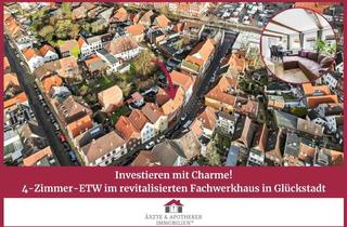 Wohnung kaufen in 25348 Glückstadt, Investieren mit Charme – 4-Zimmer-ETW im revitalisierten Fachwerkhaus in Glückstadt