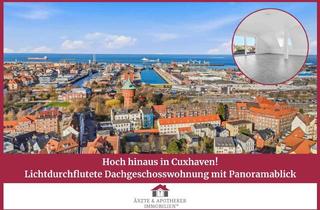 Wohnung kaufen in 27472 Cuxhaven, Hoch hinaus in Cuxhaven – Lichtdurchflutete Dachgeschosswohnung mit Panoramablick, Garage inklusive