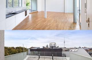 Penthouse mieten in Brunnenstraße 13, 10119 Mitte, Mitte: Maisonette-Penthouse mit Parkblick & 50 m2 Dachterrasse