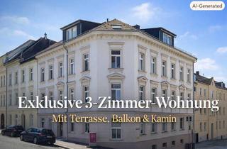 Wohnung mieten in Marienstraße 38, 07546 Gera, Stilvolle 3‑Zimmer‑Wohnung mit Balkon, Terrasse & Kamin in Gera