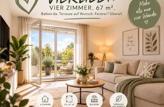 Wohnung mieten in Glück-Auf-Straße 21, 04575 Neukieritzsch, VIERLIEBT IN VIER ZIMMER. 67 m² fürs Leben. Balkon da. Terrasse auf Wunsch. Fenster? Überall.
