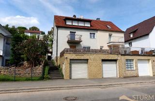 Haus kaufen in Hauptstraße 23, 97503 Gädheim, Wohnhaus mit Doppelgarage inklusive zusätzlichem Baugrundstück in sonniger Hanglage - Gädheim