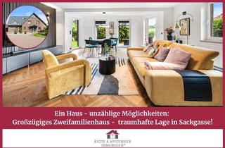 Haus kaufen in 21702 Ahlerstedt, Ein Haus - unzählige Möglichkeiten: Großzügiges Zweifamilienhaus - traumhafte Lage in Sackgasse!