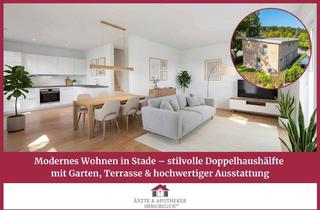 Doppelhaushälfte kaufen in 21682 Stade, Modernes Wohnen in Stade– stilvolle Doppelhaushälfte mit Garten, Terrasse & hochwertiger Ausstattung