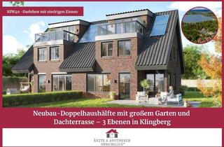 Doppelhaushälfte kaufen in 23684 Scharbeutz, Neubau-Doppelhaushälfte mit großem Garten und Dachterrasse – 3 Ebenen in Klingberg