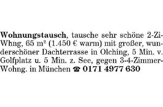 Wohnung mieten in 82140 Olching, Wohnungstausch 2-Zi-Whng in Olching