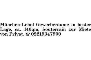 Immobilie mieten in 80538 München, Gewerberäume München-Lehel