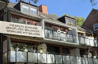 Wohnung kaufen in Beim Opferstein, 22529 Lokstedt, Großzügige 1 Zimmerwohnung mit 12m² Süd-Westbalkon-Courtagefrei!