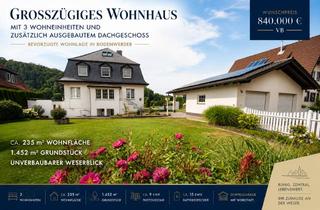 Haus kaufen in 37619 Bodenwerder, Wohnen an der Weser, Wohnhaus mit 3 Wohneinheiten und 1452 qm Grundstück