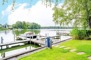 Penthouse kaufen in Lindenstraße 26, 12527 Schmöckwitz, Penthouse am Wasser mit eigenem Bootssteg – E-Boot inklusive, Dachterrasse, Kamin, Klimaanlage
