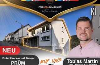Einfamilienhaus kaufen in 54595 Prüm, ++ PRÜM | EFH mit Entwicklungspotenzial | Vermietet | Terrasse | malerisches Hanggrundstück ++