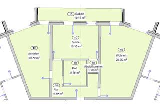 Wohnung mieten in Ringstr. 99, 68623 Lampertheim, 2 ZKB mit Balkon