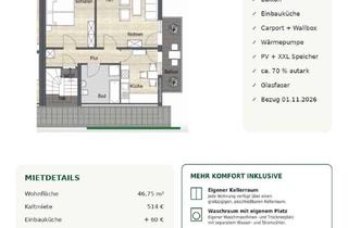 Wohnung mieten in Alban-Stolz-Straße 14, 97922 Lauda-Königshofen, 2 Zimmer Wohnung - Balkon, Carport mit Wallbox, 70% autark... nachhaltiges Wohnen in Königshofen