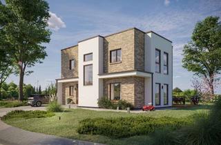 Einfamilienhaus kaufen in 56651 Niederzissen, Platz für Solartechnik: Modernes Einfamilienhaus mit Flachdach-Vorteil.