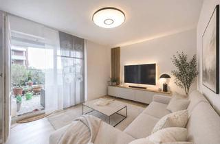 Wohnung kaufen in 12683 Biesdorf, ERSTKLASSIGE 2,5 ZIMMER WOHNUNG MIT EIGENEM GARTENANTEIL & 2 TERRASSEN