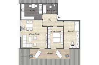 Wohnung mieten in Am Hügel, 89233 Neu-Ulm, Renoviertes WG-Zimmer-Dachgeschosswohnung in Neu-Ulm mit Balkon u. Einbauküche