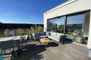 Immobilie mieten in 22525 Stellingen, Skandinavische, voll möblierte Penthouse-Wohnung mit 37 m² Dachterrasse