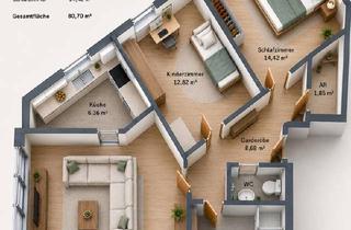 Wohnung kaufen in 97450 Arnstein, Arnstein - Provisionsfrei von privat 3-Zimmer Eigentumswohnung m. Tiefgarage