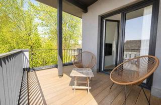 Penthouse kaufen in 41179 Dorthausen, Penthouse über dem Nordpark – Terrasse, vollmöbliert, Aufzug bis ins Geschoss