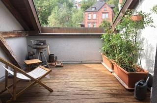 Wohnung mieten in Bahnhofstraße 13, 97941 Tauberbischofsheim, Zentrales Wohnerlebnis: Helle 3-Zi.-DG-Wohnung mit Traum-Terrasse, EBK & Kamin
