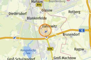 Grundstück zu kaufen in 15827 Dahlewitz, IMMOBERLIN.DE - Verkehrsgünstig positioniertes Grundstück mit Gewerbehalle nahe Flughafen BER